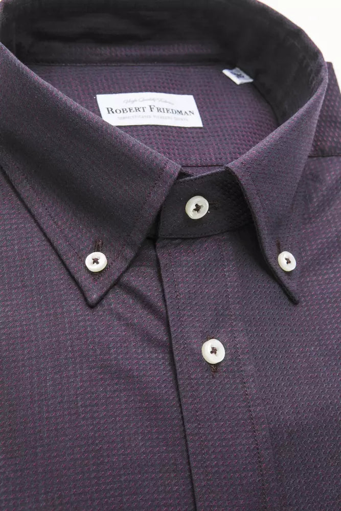 Robert Friedman Black Cotton Shirt