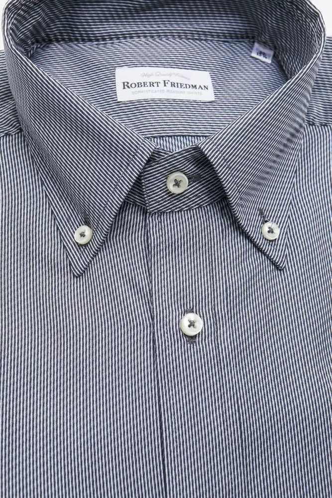Robert Friedman Blue Cotton Shirt