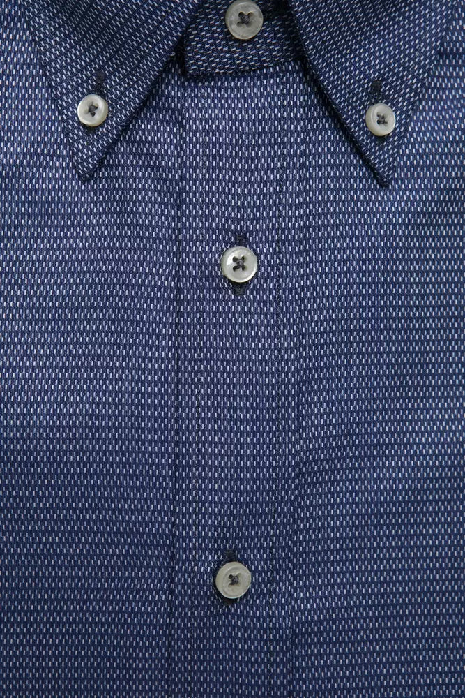 Robert Friedman Blue Cotton Men's Shirt | Regal Royce