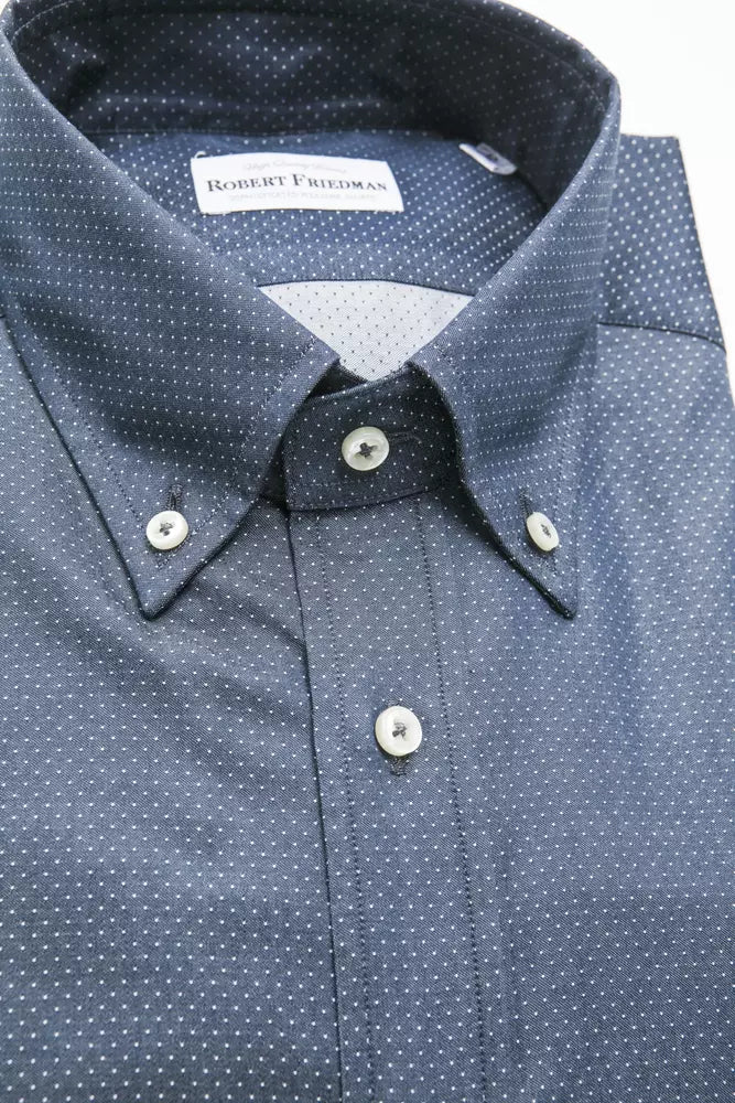 Robert Friedman Blue Cotton Shirt