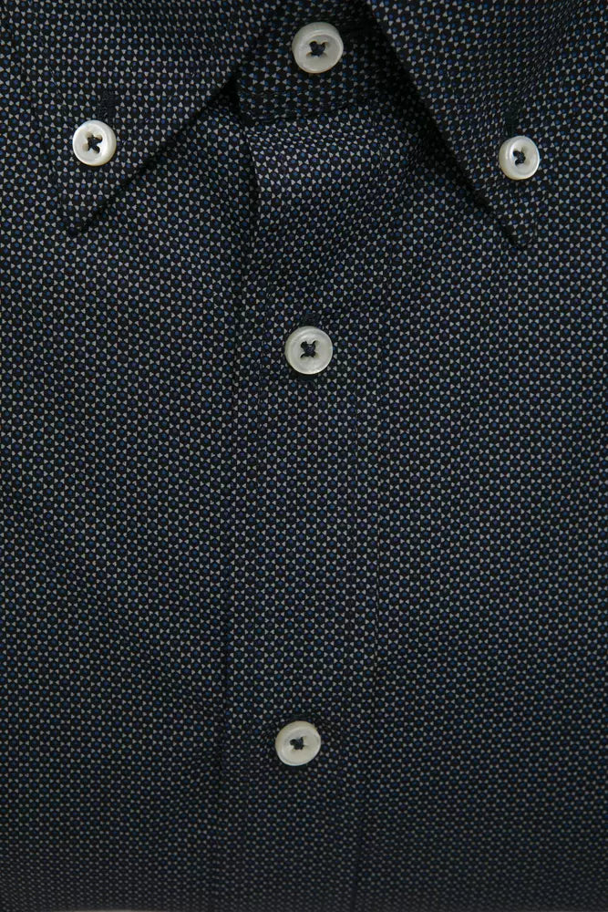 Robert Friedman Black Cotton Men Shirt | Regal Royce
