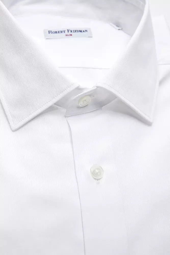 Robert Friedman White Cotton Shirt