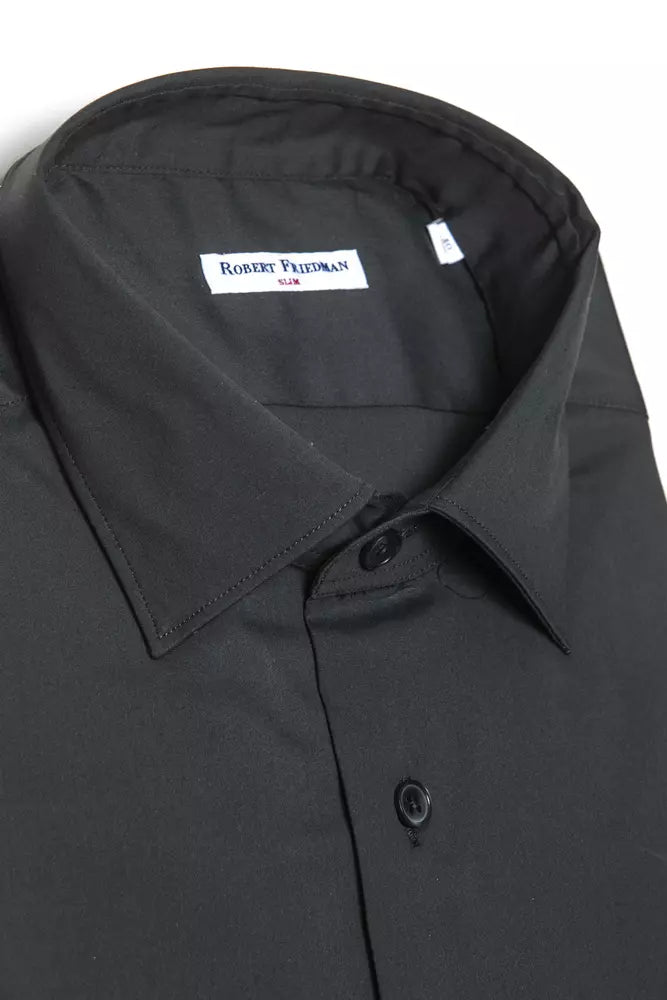 Robert Friedman Grey Cotton Men Shirt | Regal Royce