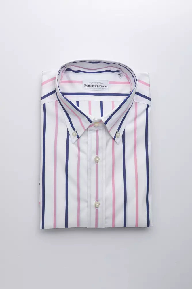 Robert Friedman White Cotton Shirt