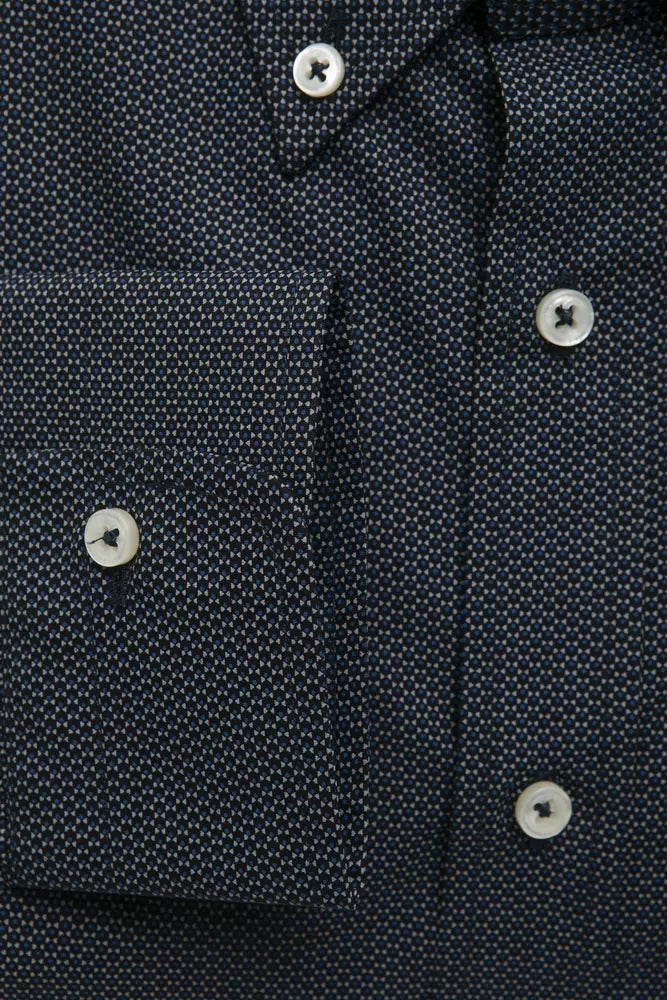Robert Friedman Black Cotton Men Shirt | Regal Royce