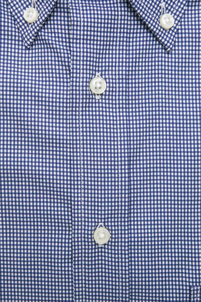 Robert Friedman Blue Cotton Men's Shirt | Regal Royce