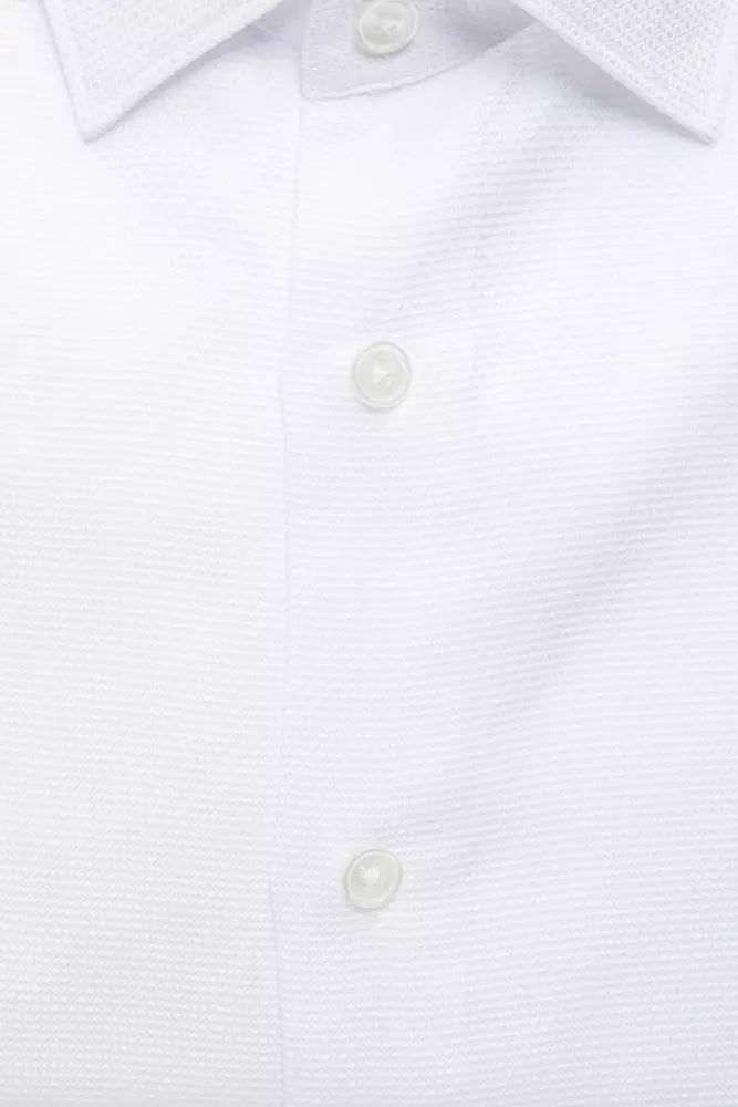 Robert Friedman White Cotton Men's Shirt | Regal Royce