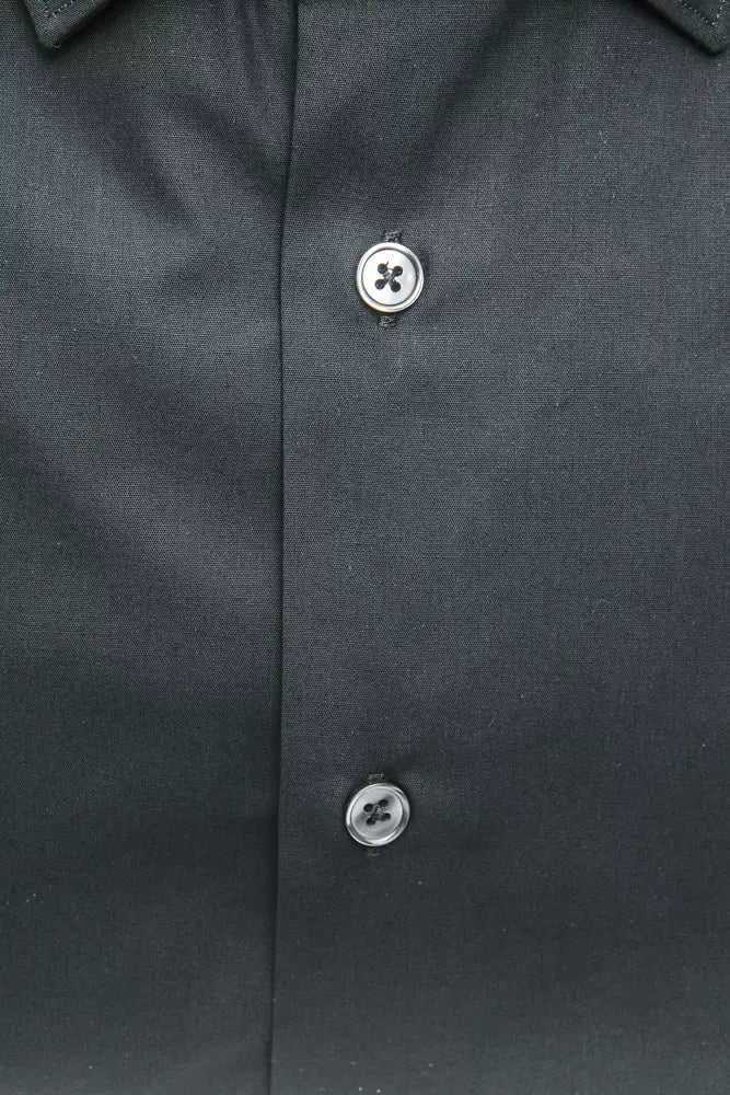 Robert Friedman Black Cotton Shirt