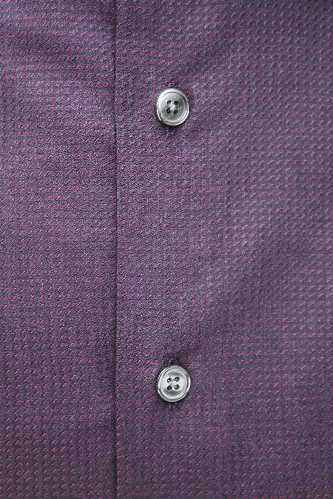 Robert Friedman Burgundy Cotton Men Shirt | Regal Royce
