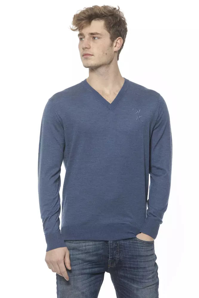 Billionaire Italian Couture Blue Cashmere Sweater | Regal Royce