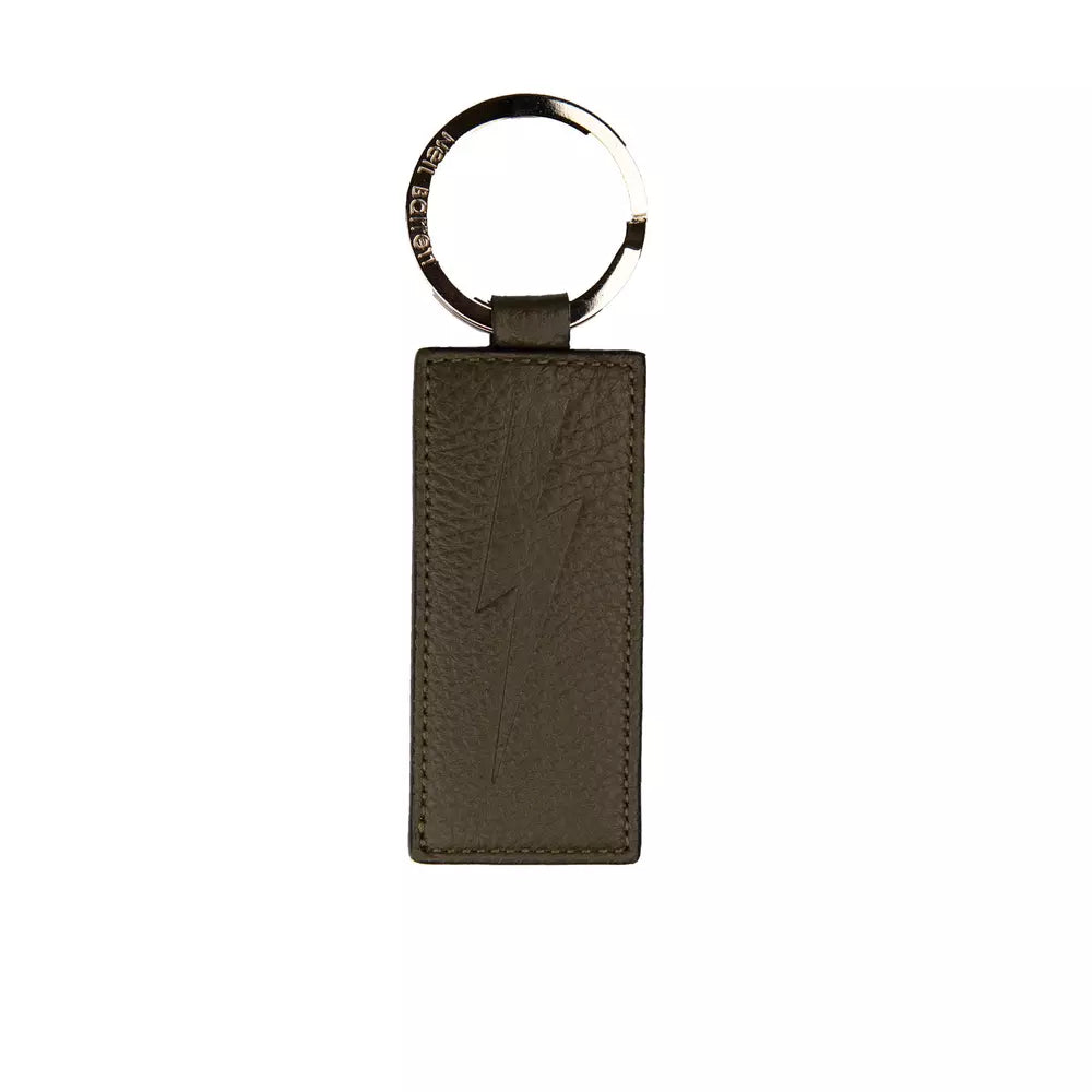 Neil Barrett Green Leather Men Keychain | Regal Royce