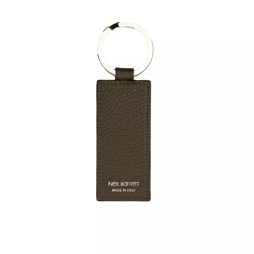 Neil Barrett Green Leather Men Keychain | Regal Royce