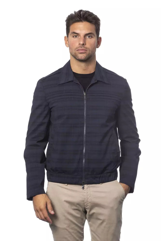Verri Blue Wool Light Jacket | Regal Royce