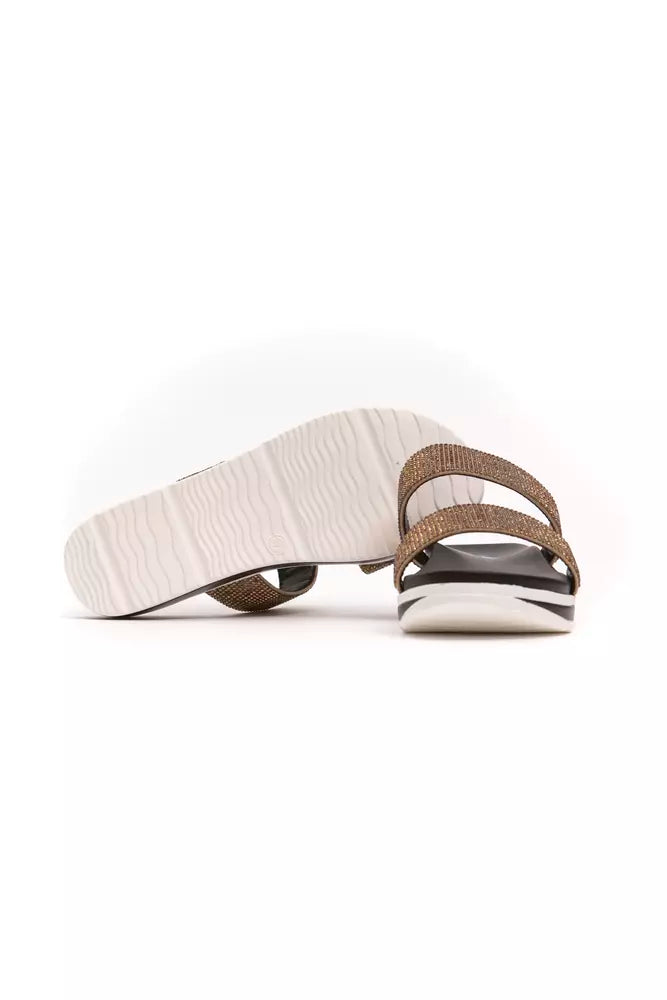 Péché Originel Beige Textile Women Sandal | Regal Royce