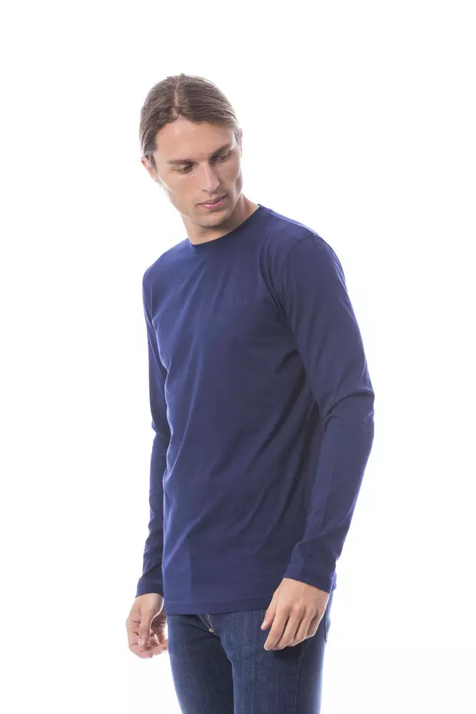 Verri Blue Cotton Men T-Shirt | Regal Royce