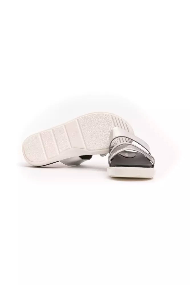 Péché Originel Silver Polyethylene Sandal | Regal Royce