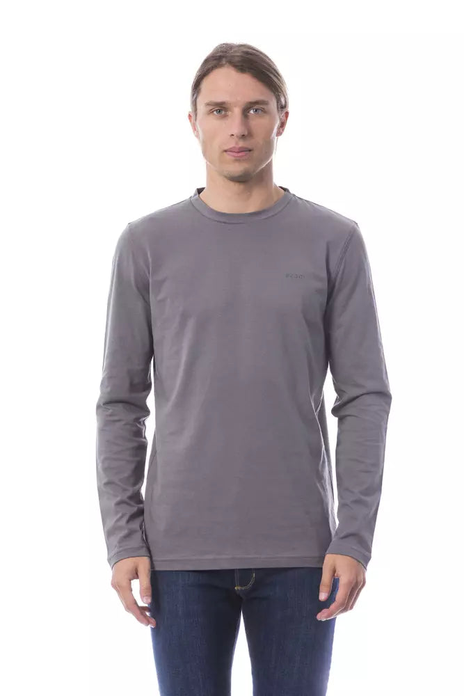 Verri Gray Cotton Men's T-Shirt | Regal Royce