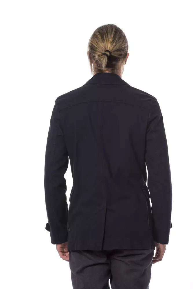 Verri Blue Cotton Blazer | Regal Royce