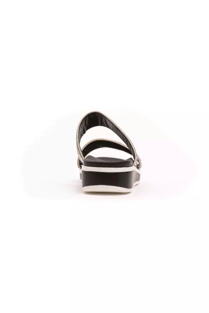 Péché Originel Silver Textile Women Sandal | Regal Royce
