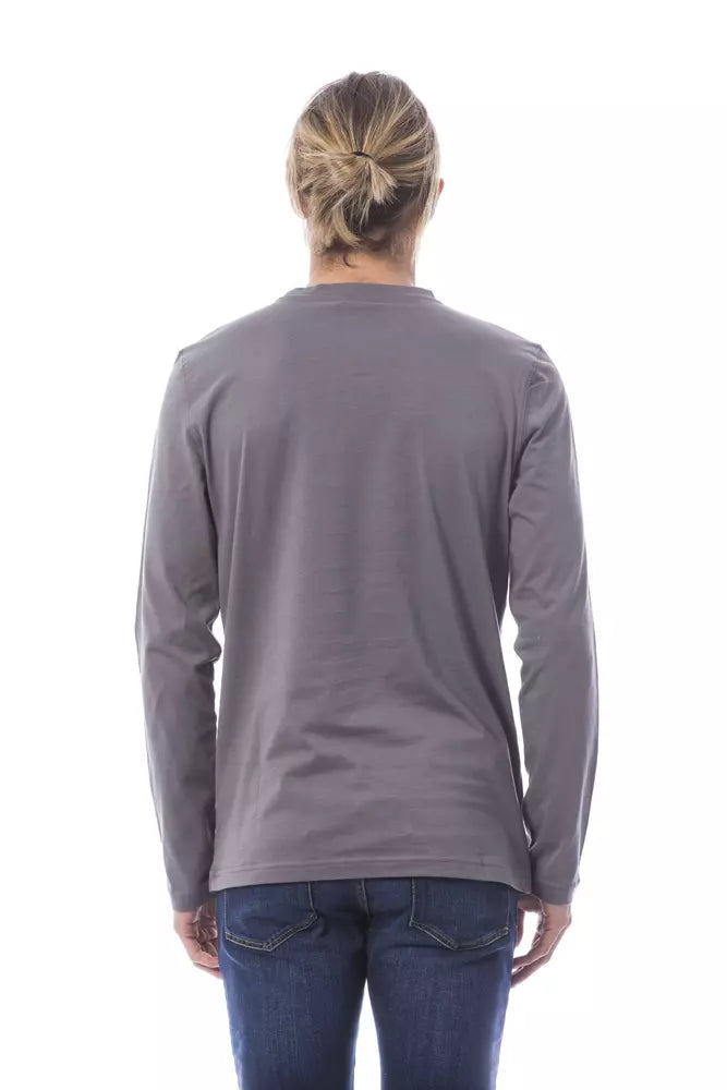 Verri Gray Cotton Men's T-Shirt | Regal Royce