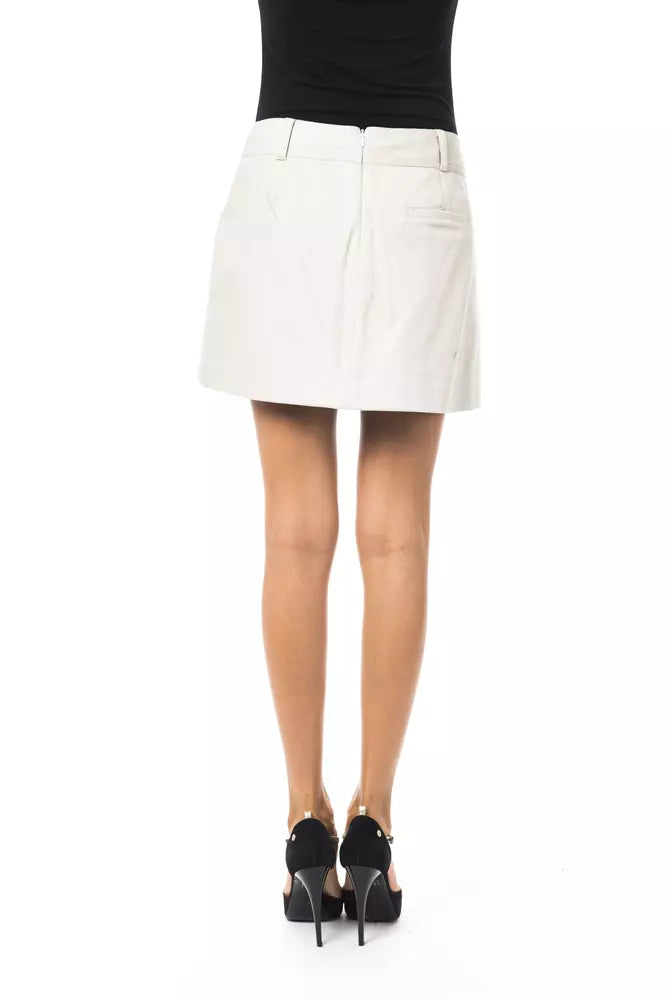 BYBLOS Gray Cotton Women Skirt | Regal Royce