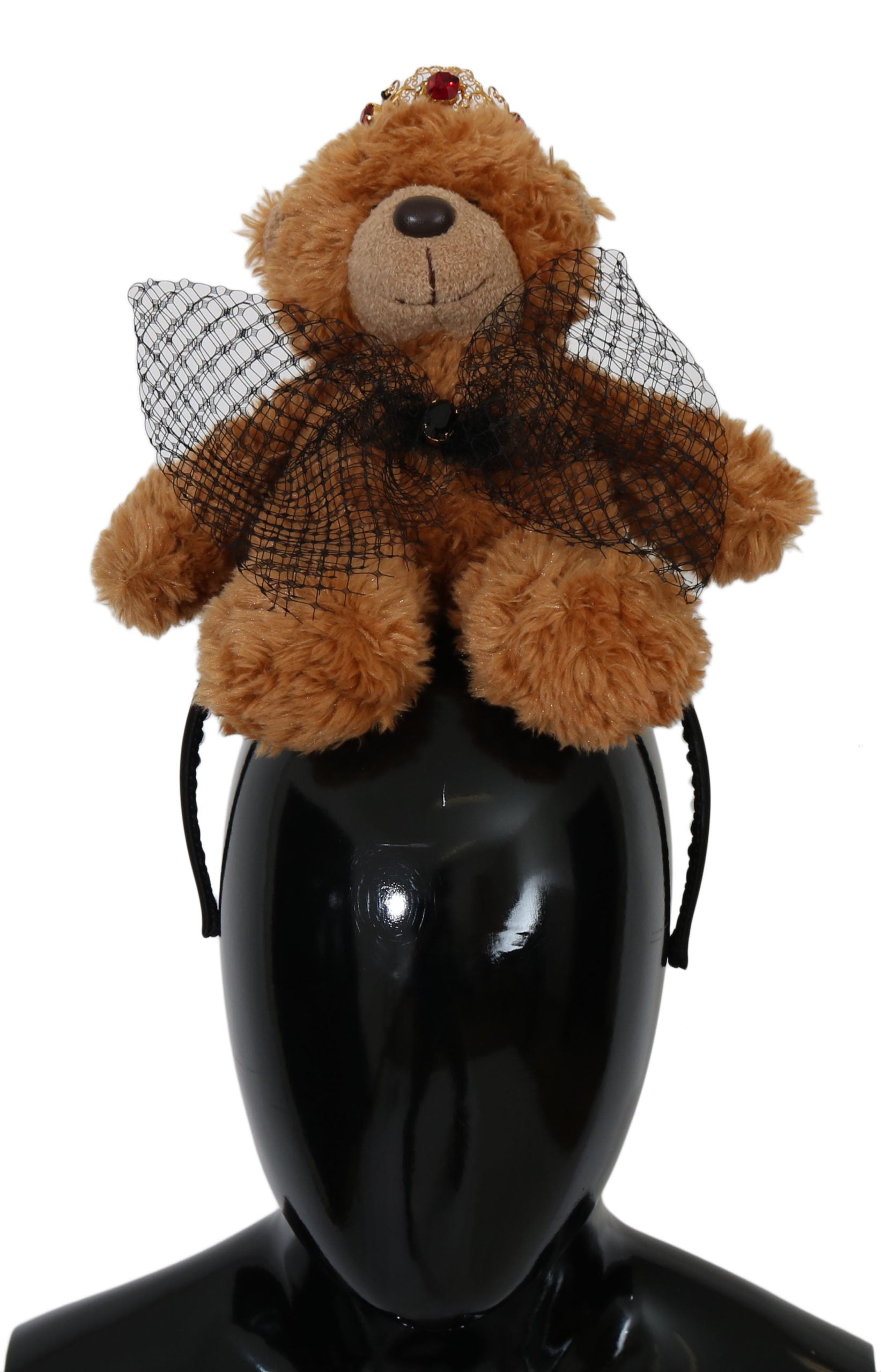 Dolce & Gabbana Teddy Bear Gold Crystal  Crown Tiara Diadem Hair Band | Regal Royce