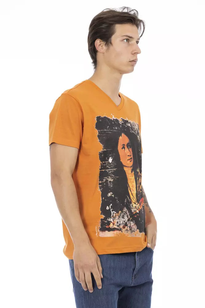 Trussardi Action Orange Cotton T-Shirt
