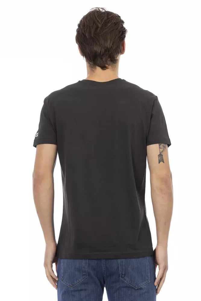 Trussardi Action Black Cotton Men's T-Shirt | Regal Royce
