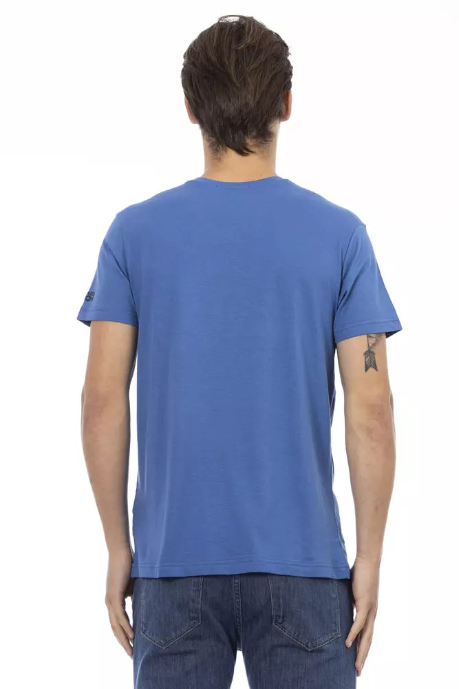 Trussardi Action Blue Cotton T-Shirt