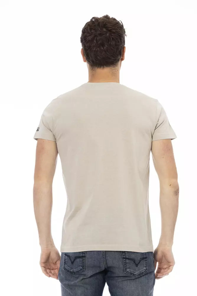 Trussardi Action Beige Cotton T-Shirt