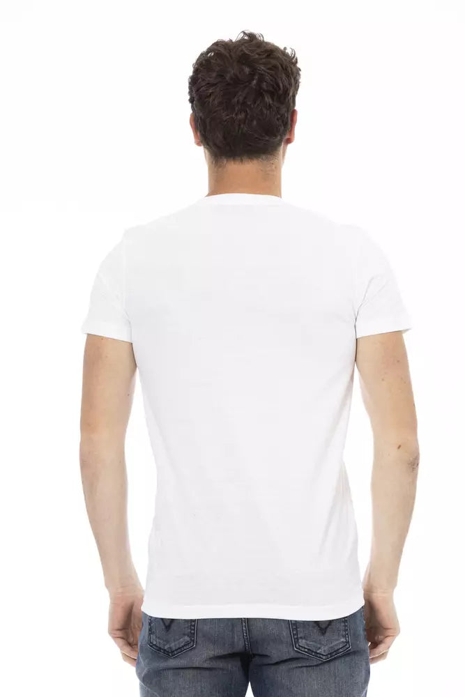 Trussardi Action White Cotton Men's T-Shirt | Regal Royce