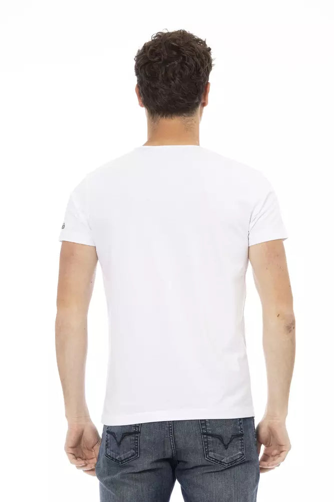 Trussardi Action White Cotton Men's T-Shirt | Regal Royce