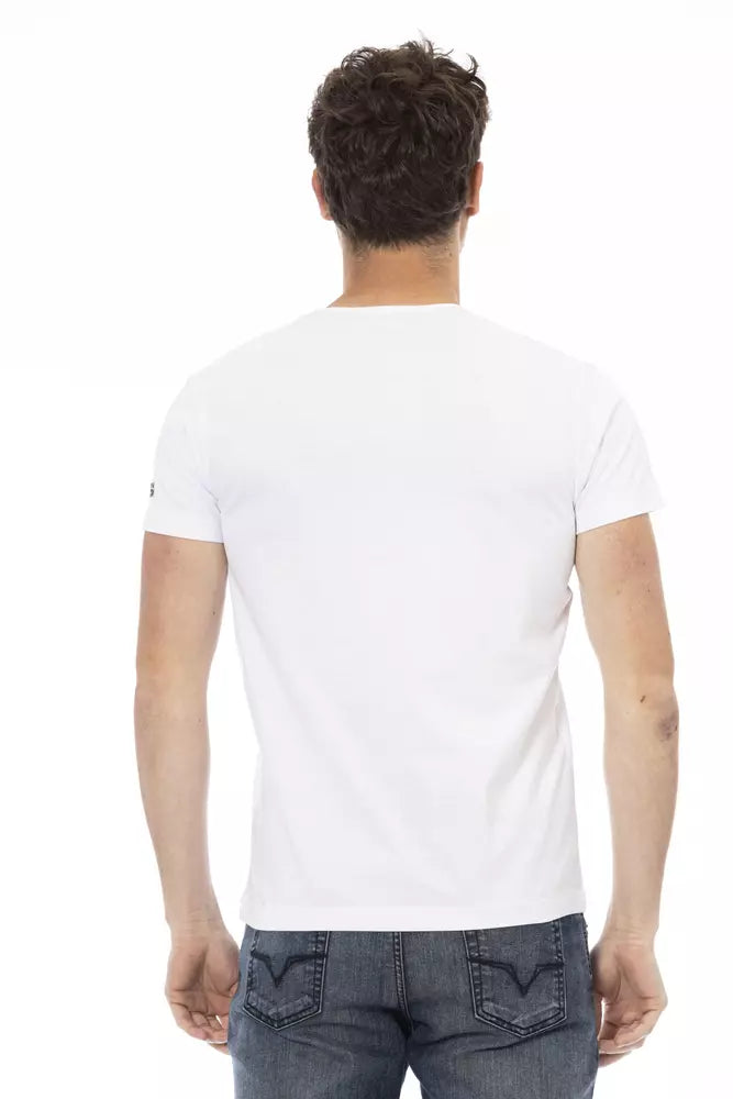 Trussardi Action White Cotton Men's T-Shirt | Regal Royce