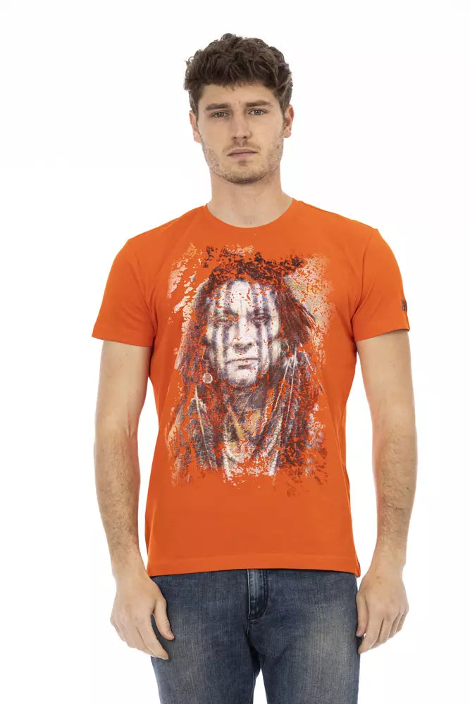 Trussardi Action Orange Cotton Men's T-Shirt | Regal Royce