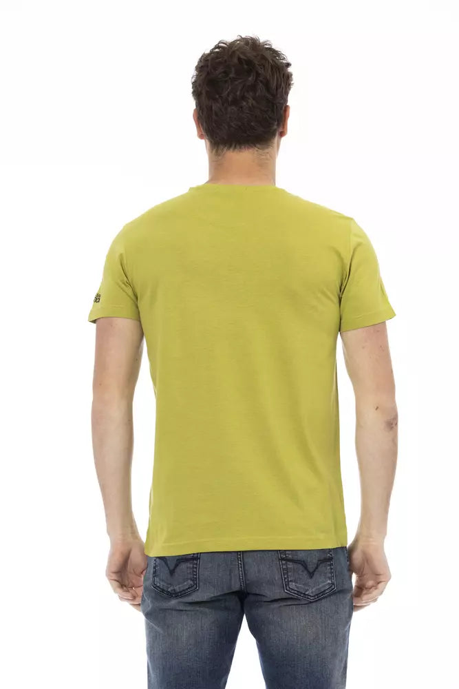 Trussardi Action Green Cotton T-Shirt