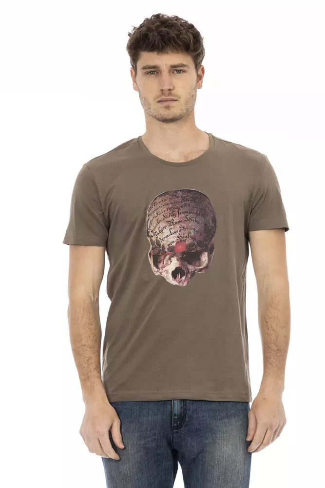Trussardi Action Brown Cotton T-Shirt