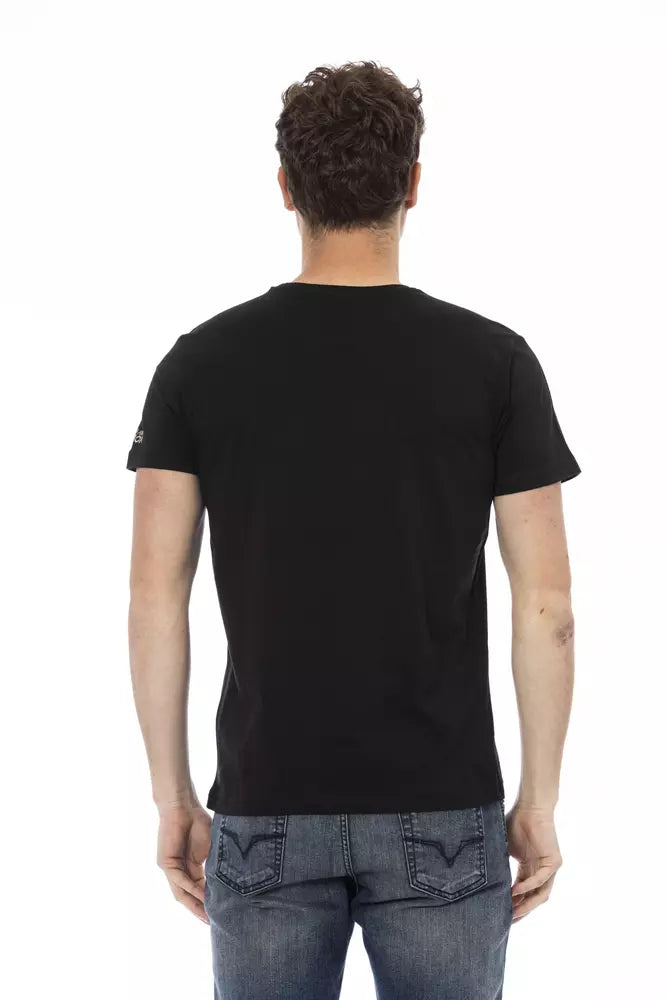Trussardi Action Black Cotton Men's T-Shirt | Regal Royce