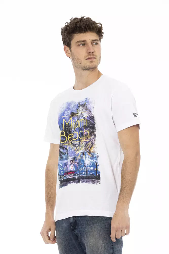 Trussardi Action White Cotton T-Shirt