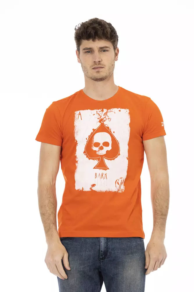 Trussardi Action Orange Cotton T-Shirt