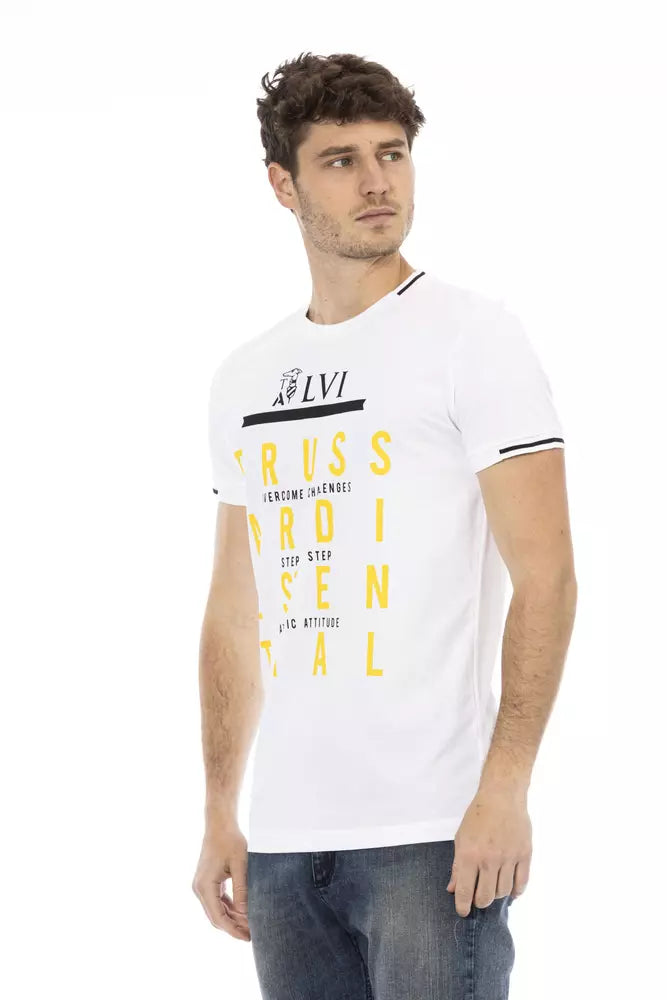 Trussardi Action White Cotton T-Shirt