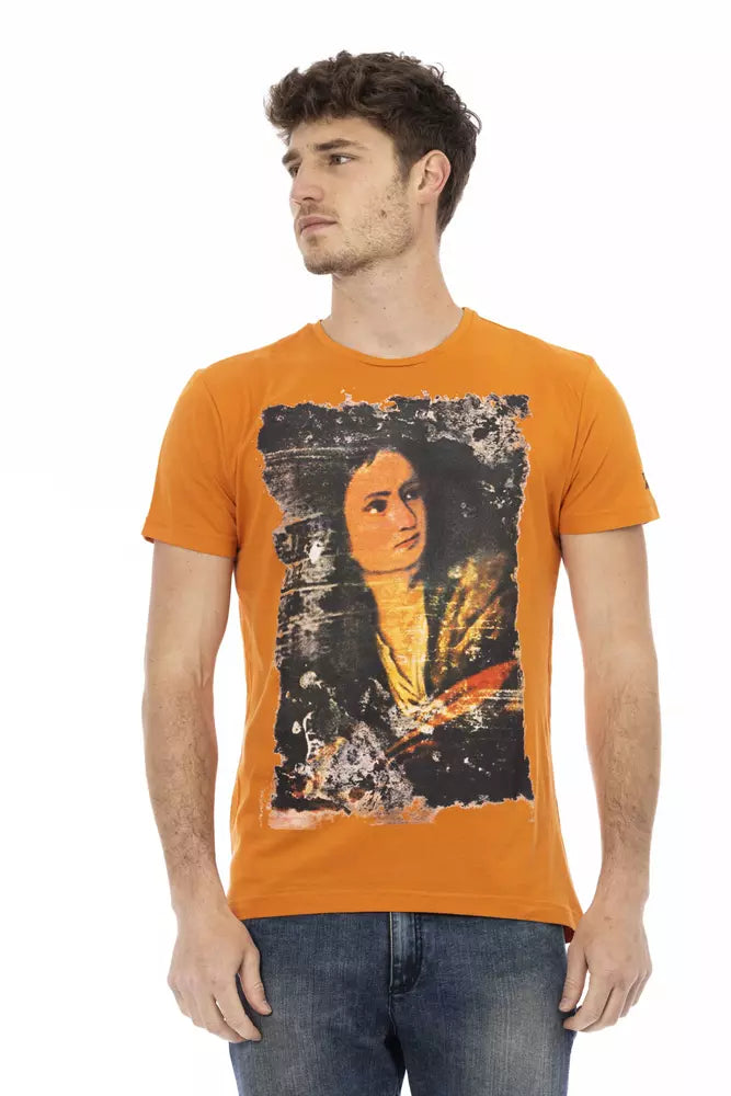 Trussardi Action Orange Cotton T-Shirt