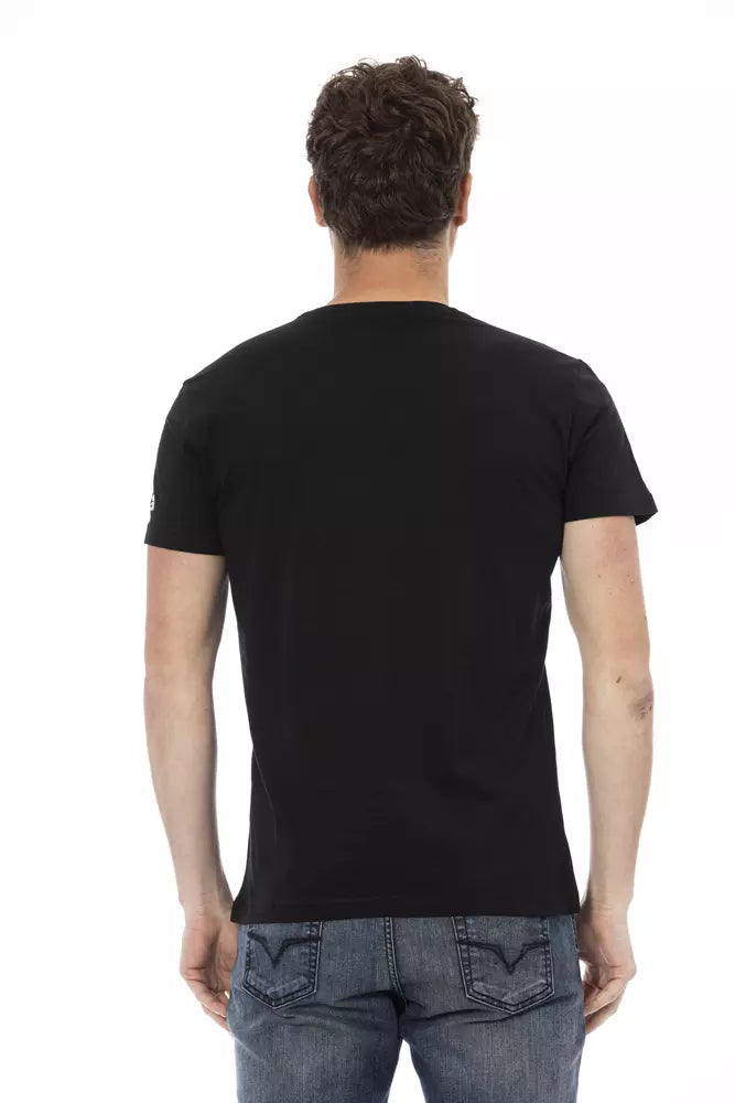 Trussardi Action Black Cotton Men's T-Shirt | Regal Royce