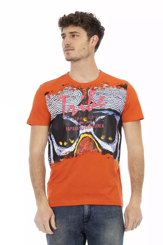 Trussardi Action Orange Cotton T-Shirt