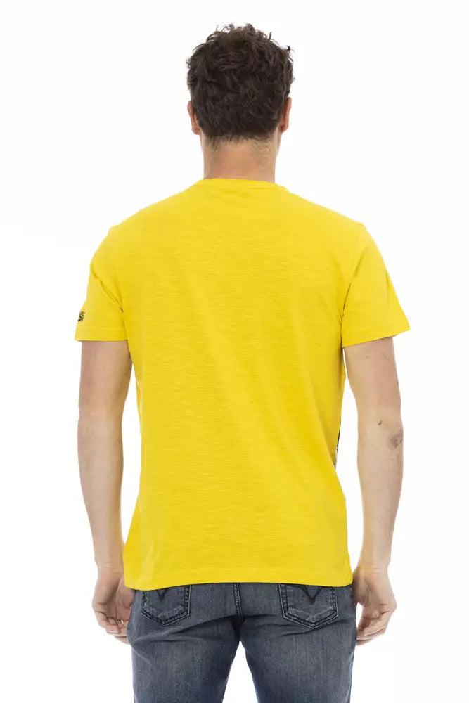 Trussardi Action Yellow Cotton T-Shirt