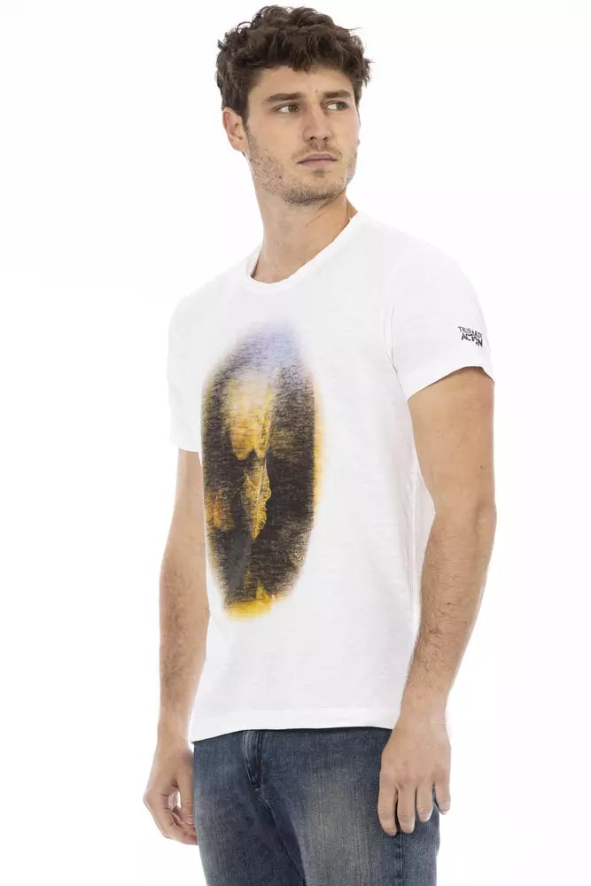 Trussardi Action White Cotton Men's T-Shirt | Regal Royce