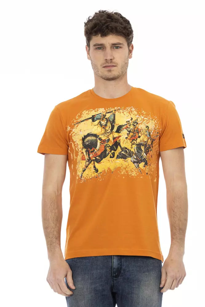 Trussardi Action "Orange Cotton Men T-Shirt" | Regal Royce