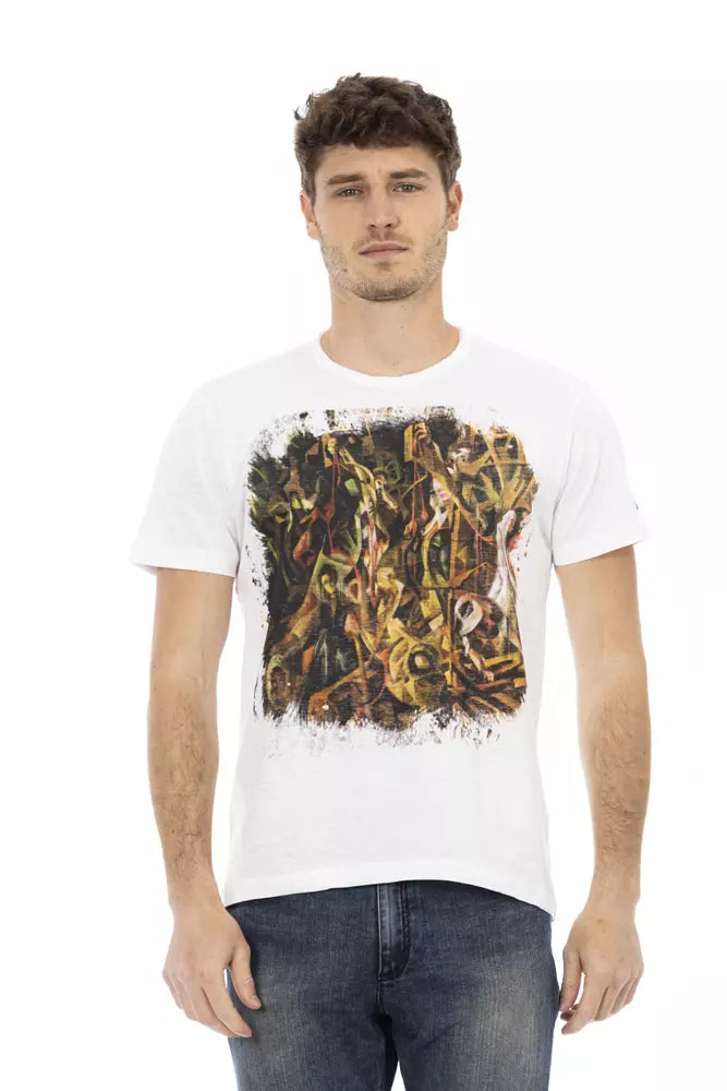 Trussardi Action White Cotton Men's T-Shirt | Regal Royce