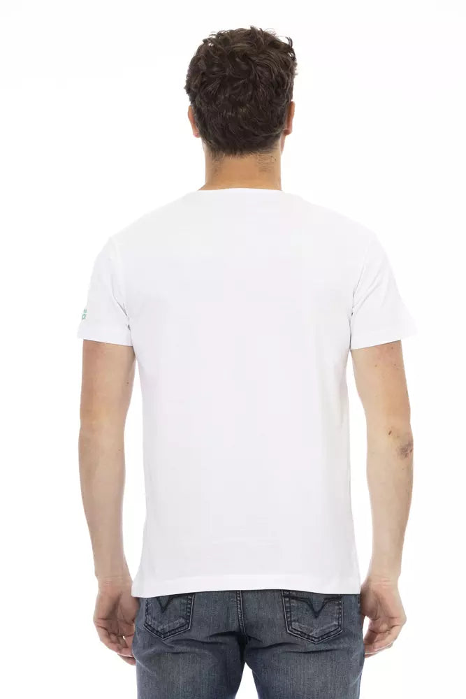 Trussardi Action White Cotton Men's T-Shirt | Regal Royce