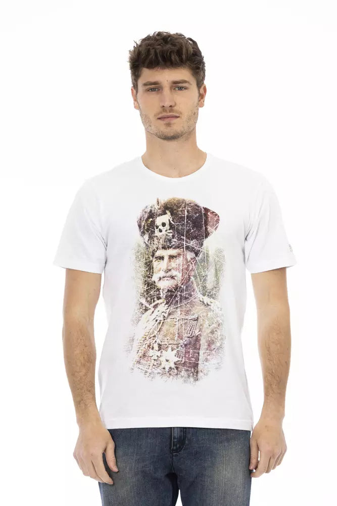 Trussardi Action White Cotton Men's T-Shirt | Regal Royce