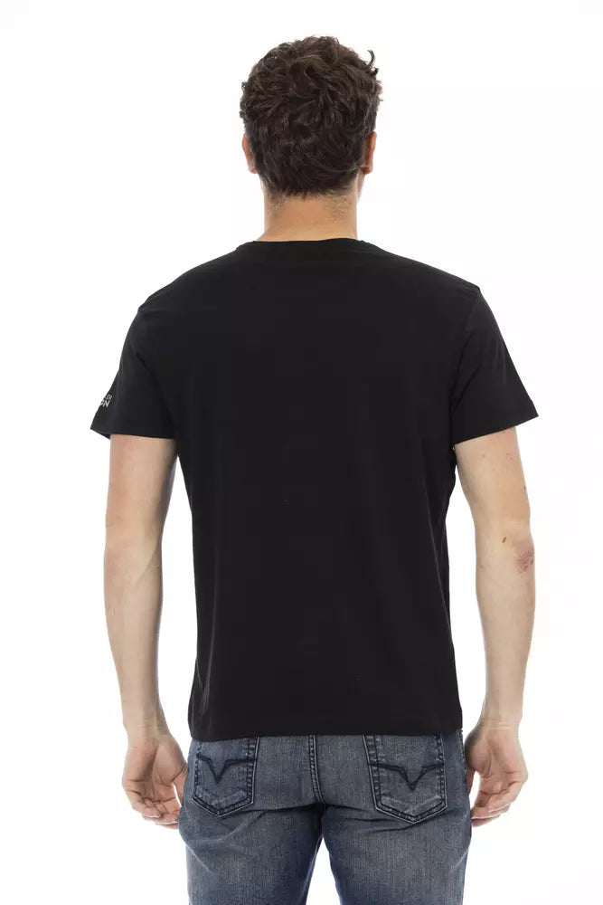 Trussardi Action Black Cotton Men's T-Shirt | Regal Royce